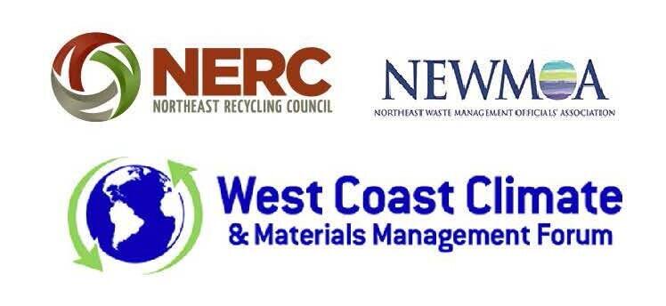 NERC, NEWMOA, & West Coast Climate Forum logos